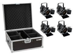 EUROLITE Sarja 4x LED THA-20PC TRC Theater Spot bk + Case