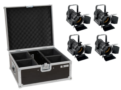 EUROLITE Sarja 4x LED THA-20PC TRC Theater Spot bk + Case