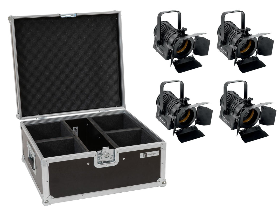 EUROLITE Sarja 4x LED THA-20PC TRC Theater Spot bk + Case