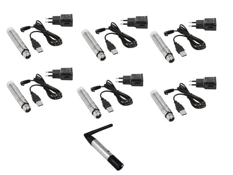 EUROLITE Set QuickDMX 1x Lähetin + 6x AKKU Vastaanotin