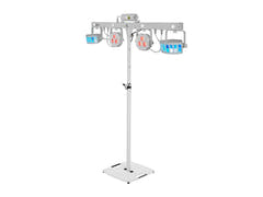 EUROLITE Set LED KLS Laser Bar FX Light Set valkoinen + BPS-2-kaiutinteline valkoinen