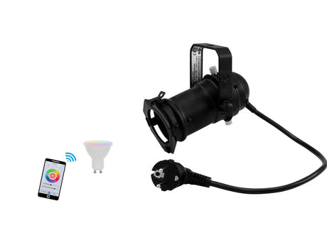 EUROLITE Setti PAR-16 Kohdevalo bk + LED GU10 RGB/WW/CW WiFi