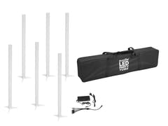 EUROLITE Set 6x AKKU LED Party Tube IR + Laturi + Soft Bag