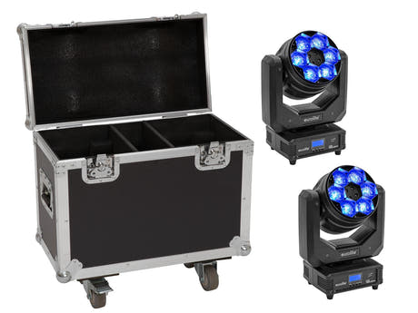 EUROLITE Set 2x LED TMH-H240 Beam/Wash/Flower Effect + laukku