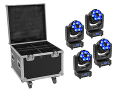 EUROLITE Set 4x LED TMH-H240 Beam/Wash/Flower Effect + laukku