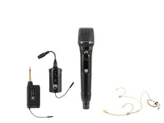 OMNITRONIC Set FAS TWO + Dyn. trådløs mikrofon + BP + Headset 660-690MHz