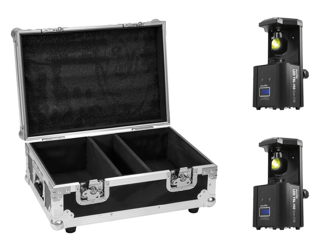 EUROLITE-setti 2x LED TSL-150 Scan COB + laukku