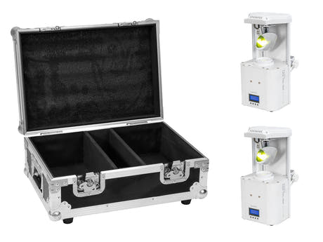 EUROLITE Setti 2x LED TSL-350 Scan COB white + Case