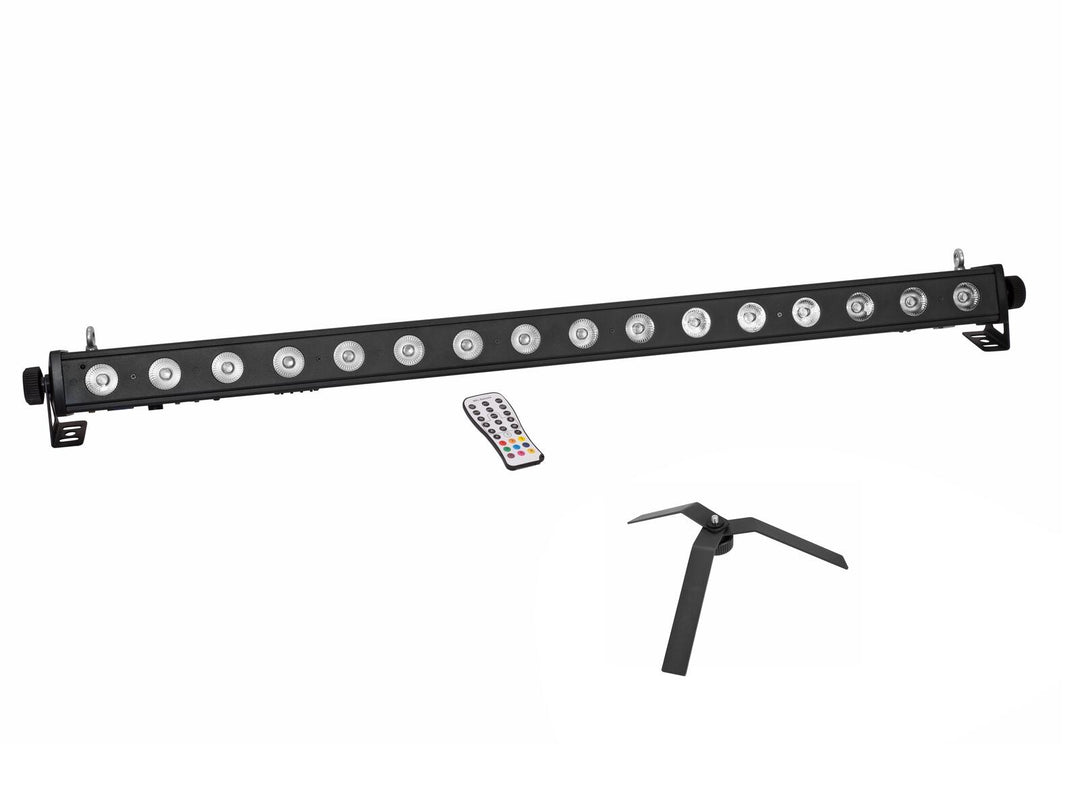 EUROLITE Set LED PIX-16 QCL Bar + FS-4-lattiateline, teräs, musta