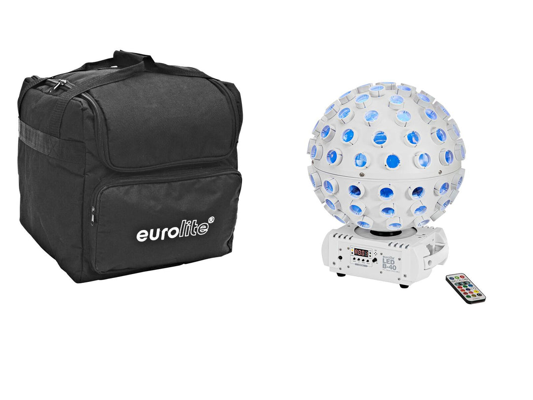 EUROLITE Set LED B-40 HCL MK2 valkoinen + Soft Bag