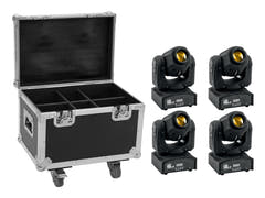 EUROLITE Set 4x LED TMH-17 Spot + laukku pyörillä