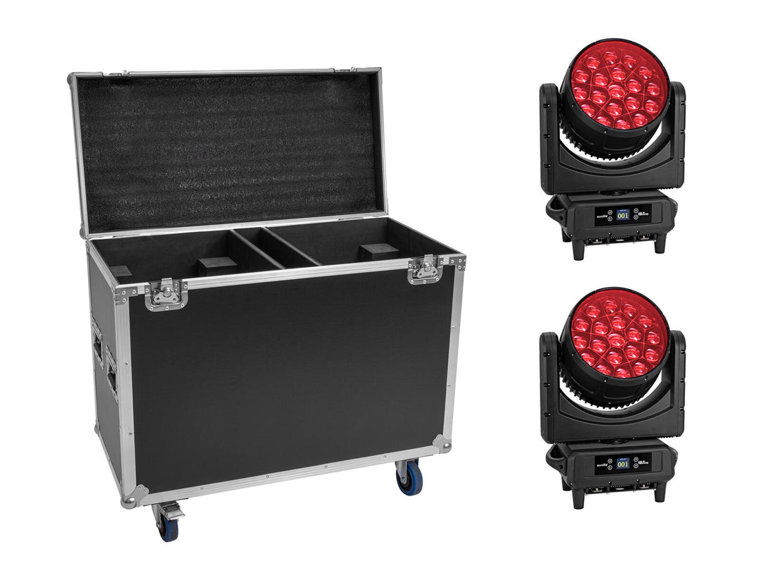 EUROLITE Setti 2x LED IP TMH-H760 + Laukku pyörillä