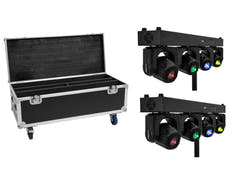 EUROLITE Set 2x LED TMH Bar S120 + pyörillä varustettu kotelo