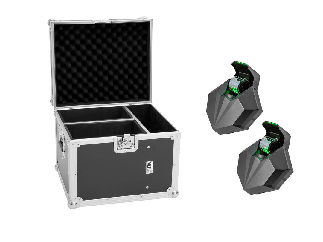 EUROLITE Setti 2x LED CAT-80 Beam Effect + kuljetuslaukku