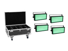 EUROLITE Set 4x LED Strobe SMD PRO 864 DMX RGB + kuljetuslaukku