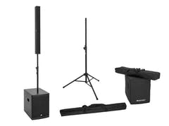OMNITRONIC set ROD-1283 aktiivinen pylväskaiutinjärjestelmä + kaiutinteline + cover set