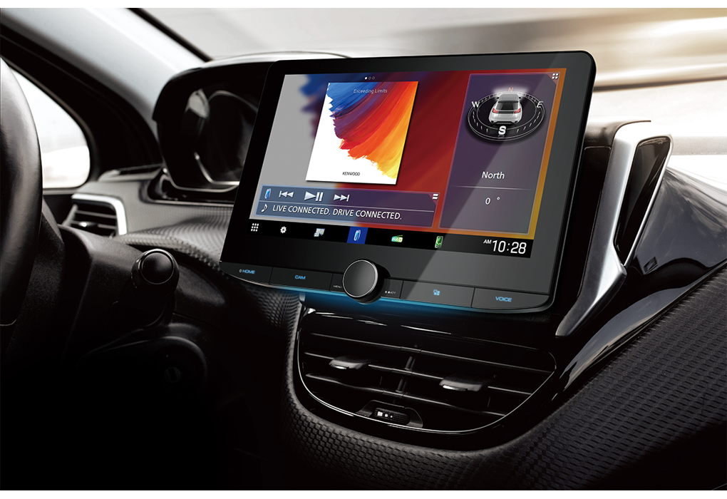 Kenwood DMX9720XDS Multimedia-soitin langattomalla Apple CarPlaylla (10.1")