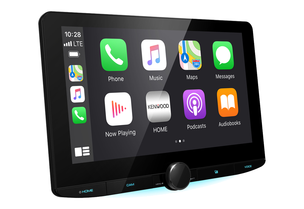 Kenwood DMX9720XDS Multimedia-soitin langattomalla Apple CarPlaylla (10.1")