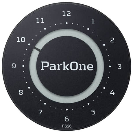ParkOne2 Pysäköintikiekko (Musta)