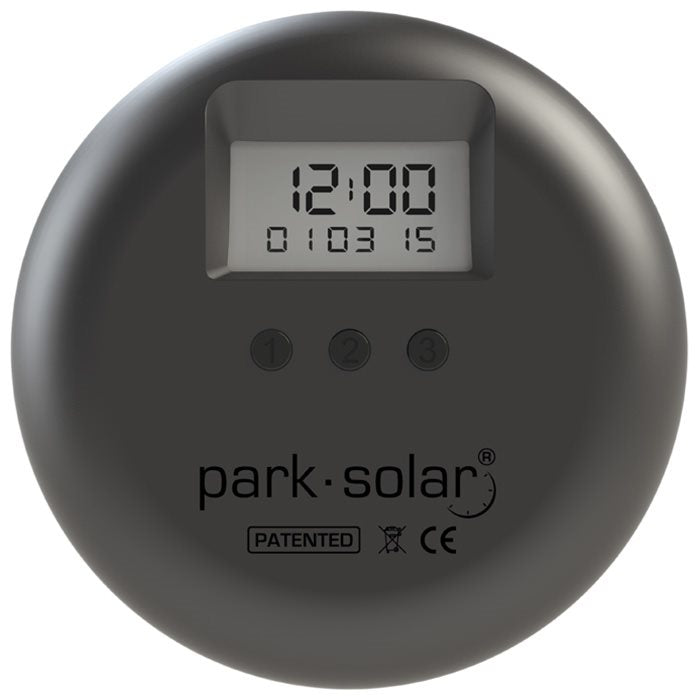 Park Solar Pysäköintikello, Musta