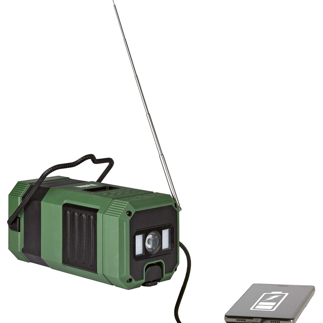 DABMAN OR 3 Paristokäyttöinen DAB+/FM-ulkoradio Bluetoothilla