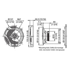 JVC CS-DR522 kaiutinsarja 13cm 2-tie 260w peak