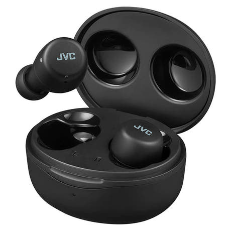 JVC HAA6TBU mustat true wireless -kuulokkeet