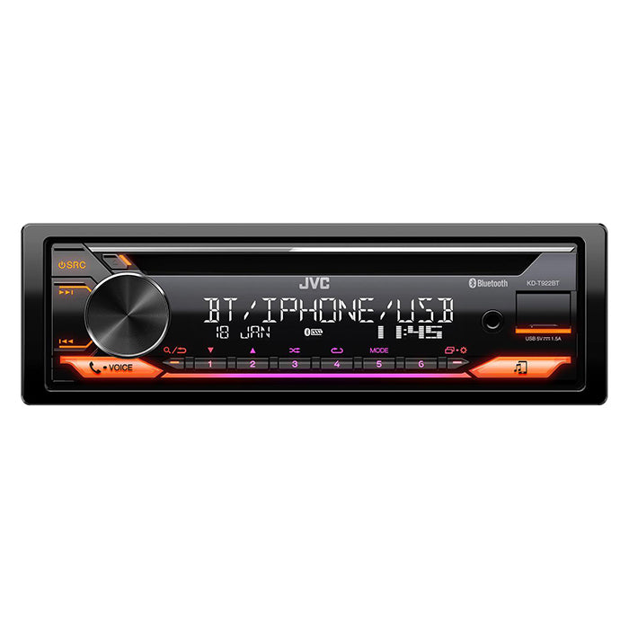 JVC KD-T922BT -autoradio CD/RDS-virittimellä