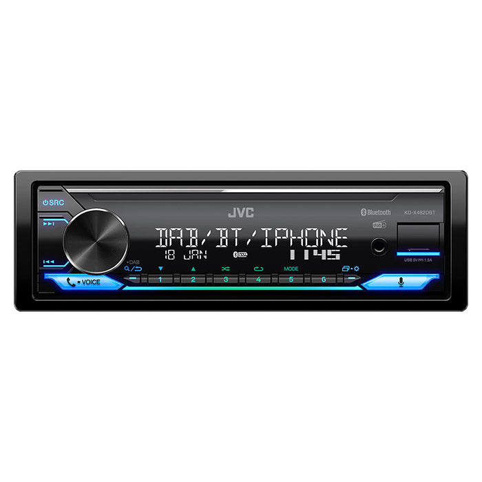 JVC KD-X482DBT autoradio RDS:llä, DAB+:lla ja Bluetooth