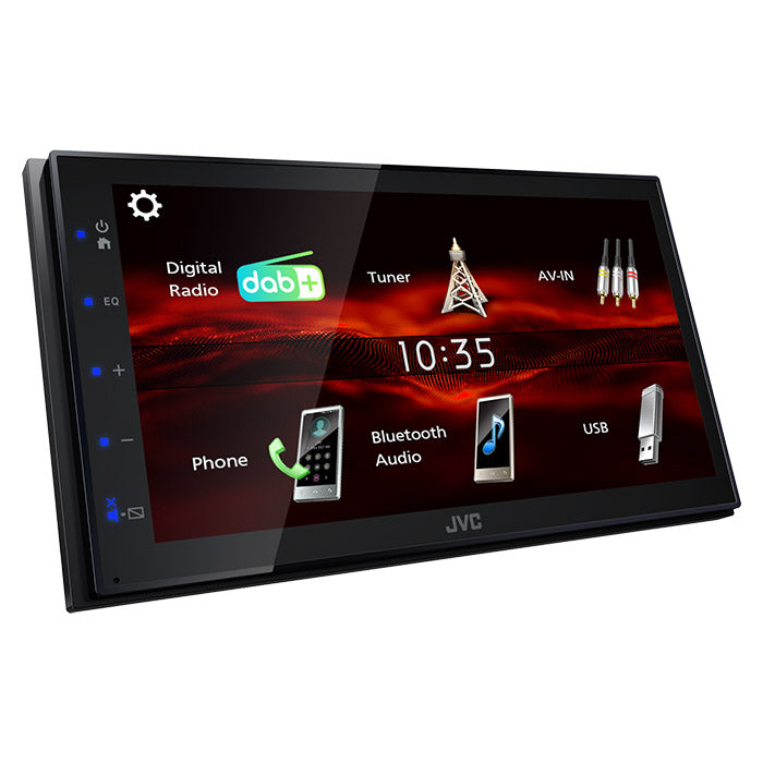 JVC KW-M180DBT 2-DIN BT -autosoitin DAB+:lla