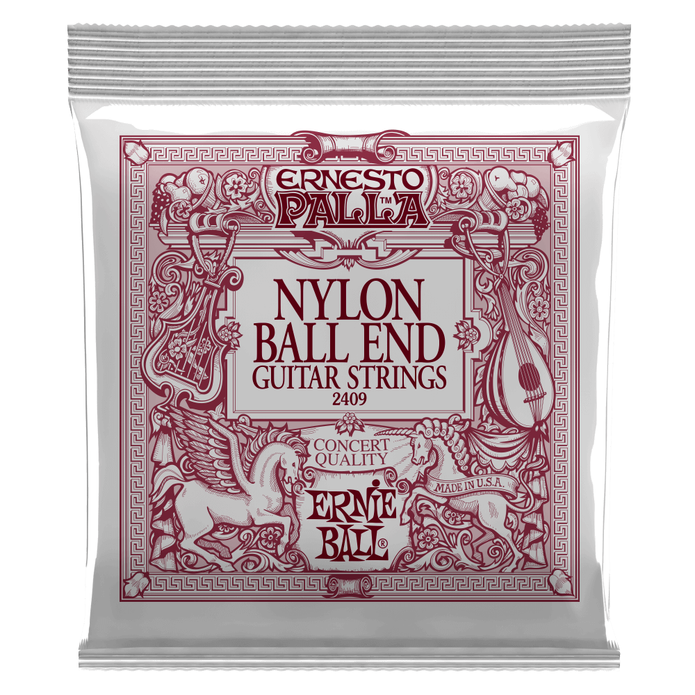 Ernie Ball Ernesto Palla Black Nylon Gold Ball Kitaran Kielet (Klassinen)