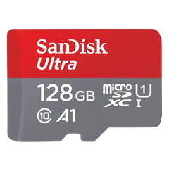 SanDisk Ultra SD-kortti adapterilla, 128 GB