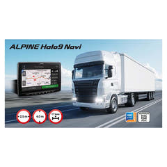 Alpine INE-F904DC Halo9 navigoinnilla ja kuorma-autokartoilla