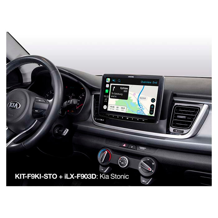 Alpine 9" -asennussarja Kia stonic -malliin 2017->