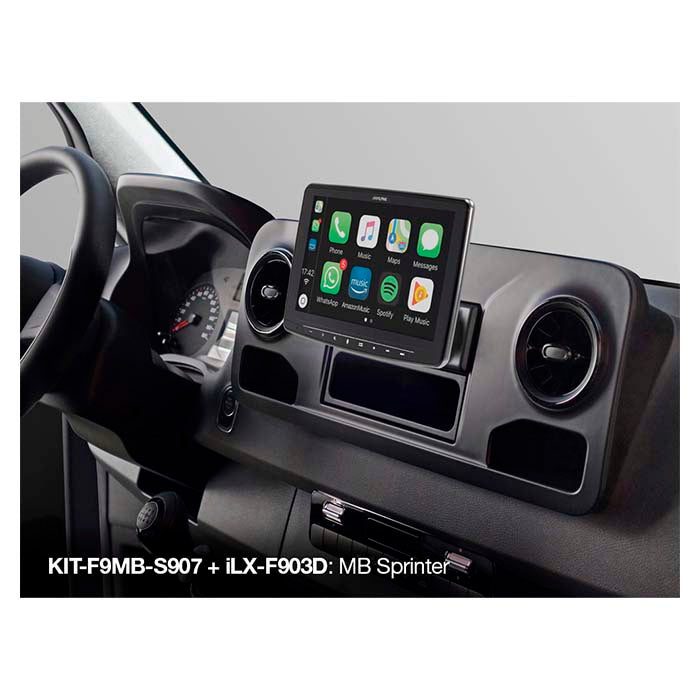 Alpine 9" asennussarja Sprinter w907 2018->