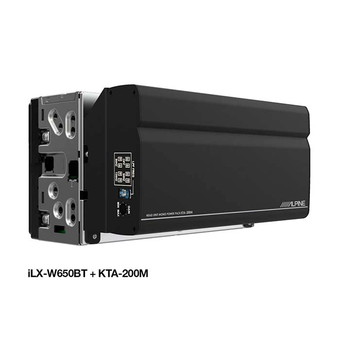 Alpine KTA-200 -lisämono­vahvistin ilx-w650bt:lle
