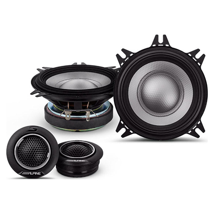 Alpine S2-S40C 10cm 2-tiekaiuttimen komponenttisarja