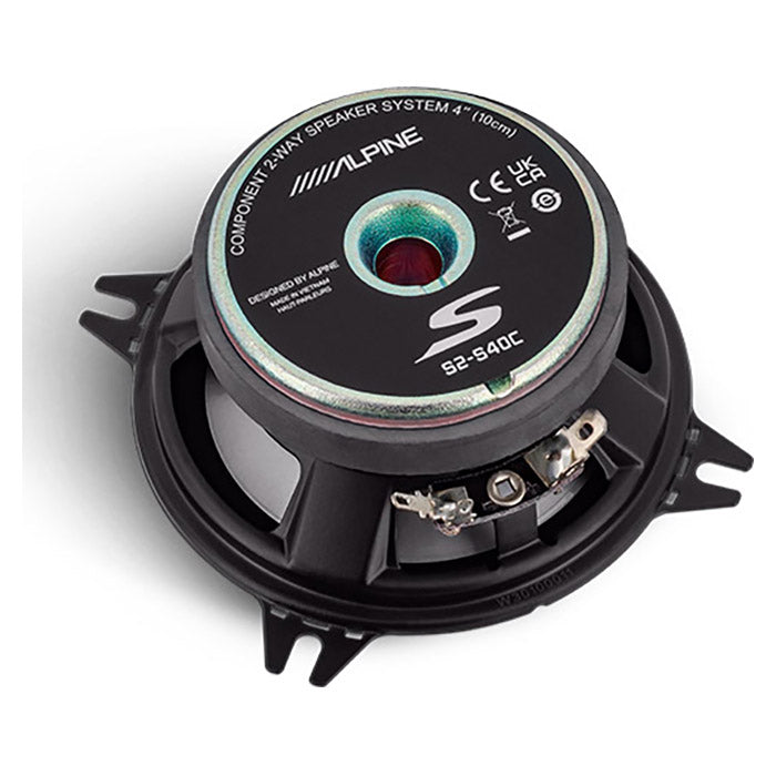 Alpine S2-S40C 10cm 2-tiekaiuttimen komponenttisarja