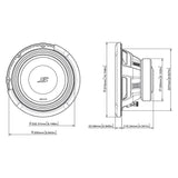 Alpine S2-W10D2 10" subwoofer dobbelt 2 ohm