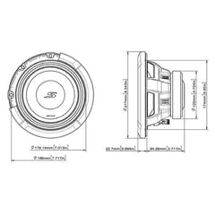 Alpine S2-W8D4 8" subwoofer kaksinkertainen 4 ohm