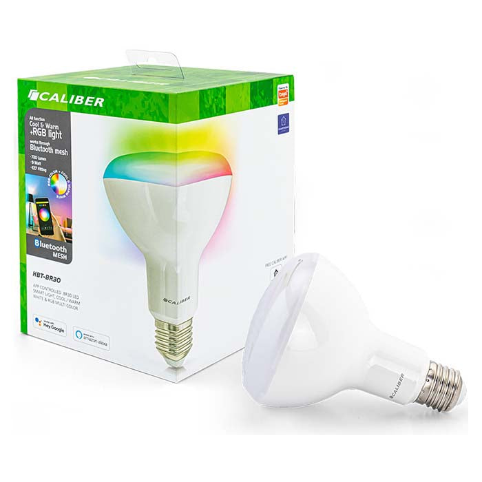Caliber BR30 Smart Home LED-lamppu, valkoinen/monivärinen