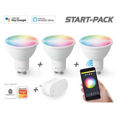 Caliber GU10 Smart Home -aloituspakkaus LED-lampuilla