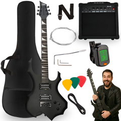 V-TONE EGS 39 MBK elektrisk guitarpakke 4/4, sort -> V-TONE EGS 39 MBK sähköinen kitarapaketti 4/4, musta