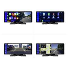 Ampire 10" näyttö CarPlaylla, Android Autolla, AHD:llä ja dashcamilla