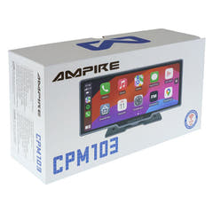 Ampire 10" näyttö CarPlaylla, Android Autolla, AHD:llä ja dashcamilla