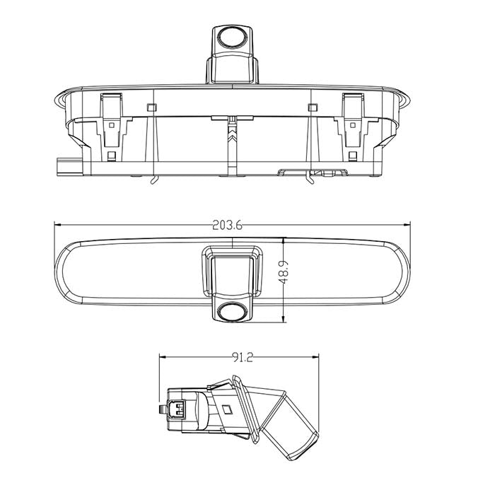 Peruutuskamera Fiat Doblo 2, Opel Combo d