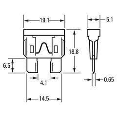 Ampire-haaroitusliitin ATO-sulakkeelle 10 A (ACU) – 1 kpl