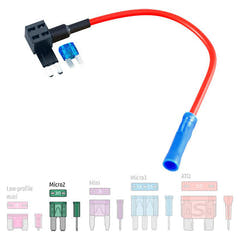 Ampire MICRO2-sulakkeen liitin 10A (ACZ) – 1 kpl