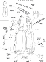 GEWA Cello case Idea Original Carbon 2.9 - Complete lock