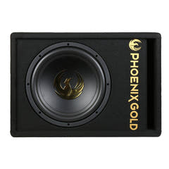 Phoenix Gold 12" aktiivinen Sub, sis. kaapelit ja kaukosäätimen